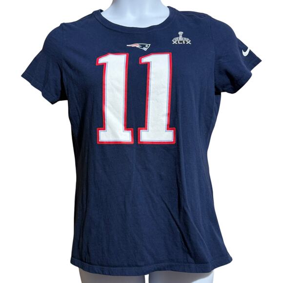 Nike New England Patriots Slim Fit w/ former Wide Reciever Julian Edelman #11 XL - Picture 1 of 8